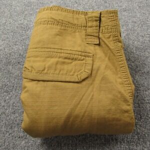 CSG Cargo Shorts Mens 36 Brown Ripstop Utility Pockets Drawstring Hiking Outdoor